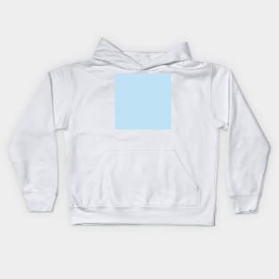 Solid Robin's Egg Light Blue Monochrome Minimal Design Kids Hoodie